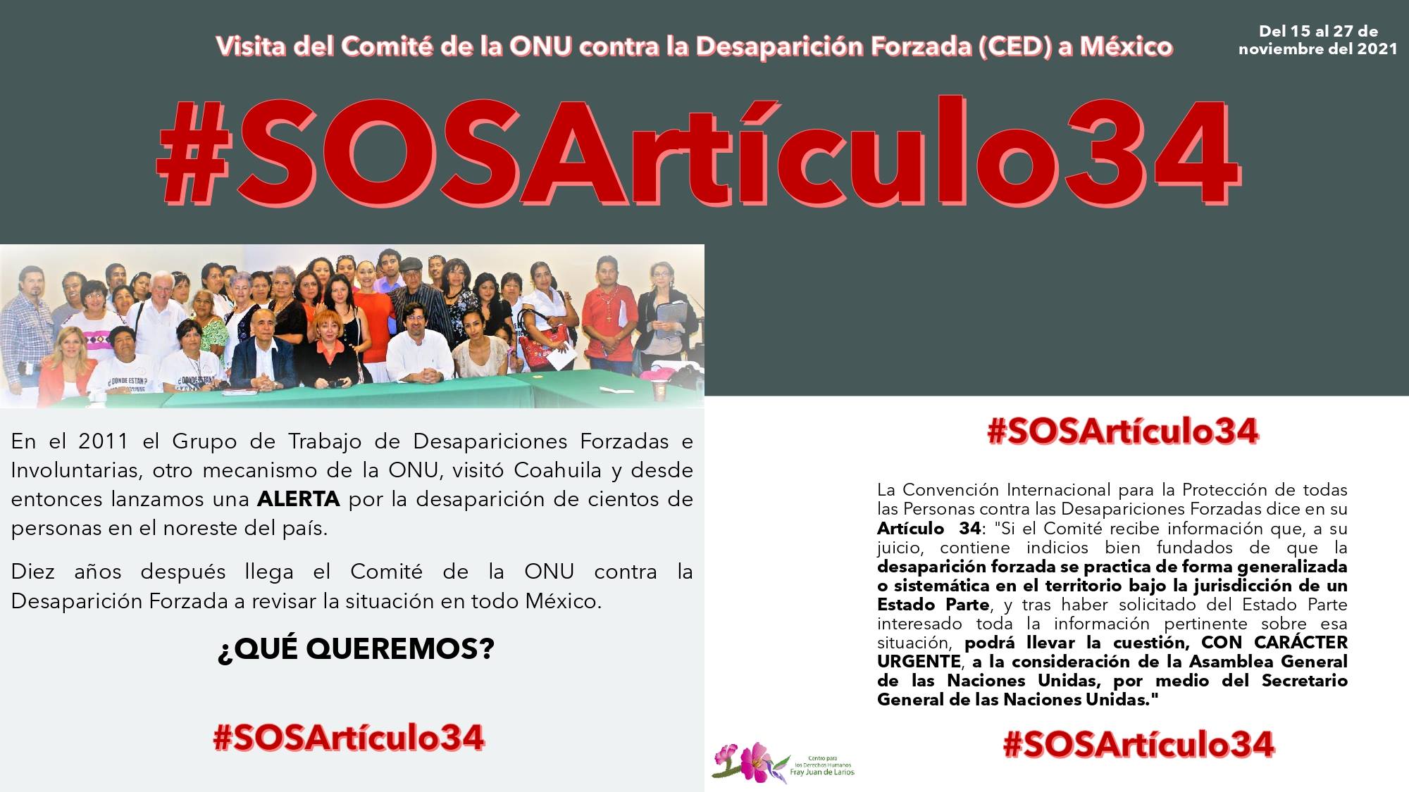Familias de Coahuila demandaron desde hace una década la aplicación del artículo 34 por desapariciones 